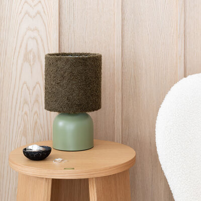 Lucide Woolly pöytävalaisin pinkki