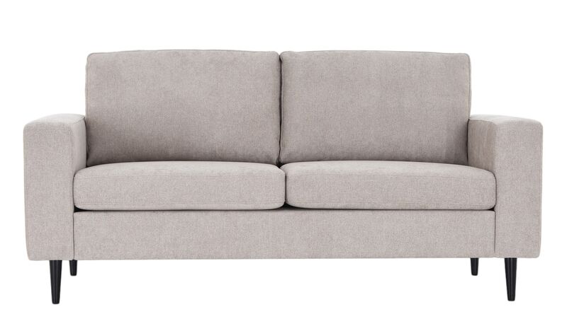 Toronto 2-istuttava sohva beige Storm 06, jalka wenge