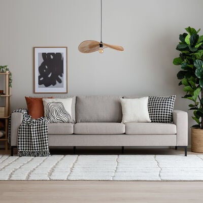 Toronto 3-istuttava sohva kitti Storm 09, jalka wenge