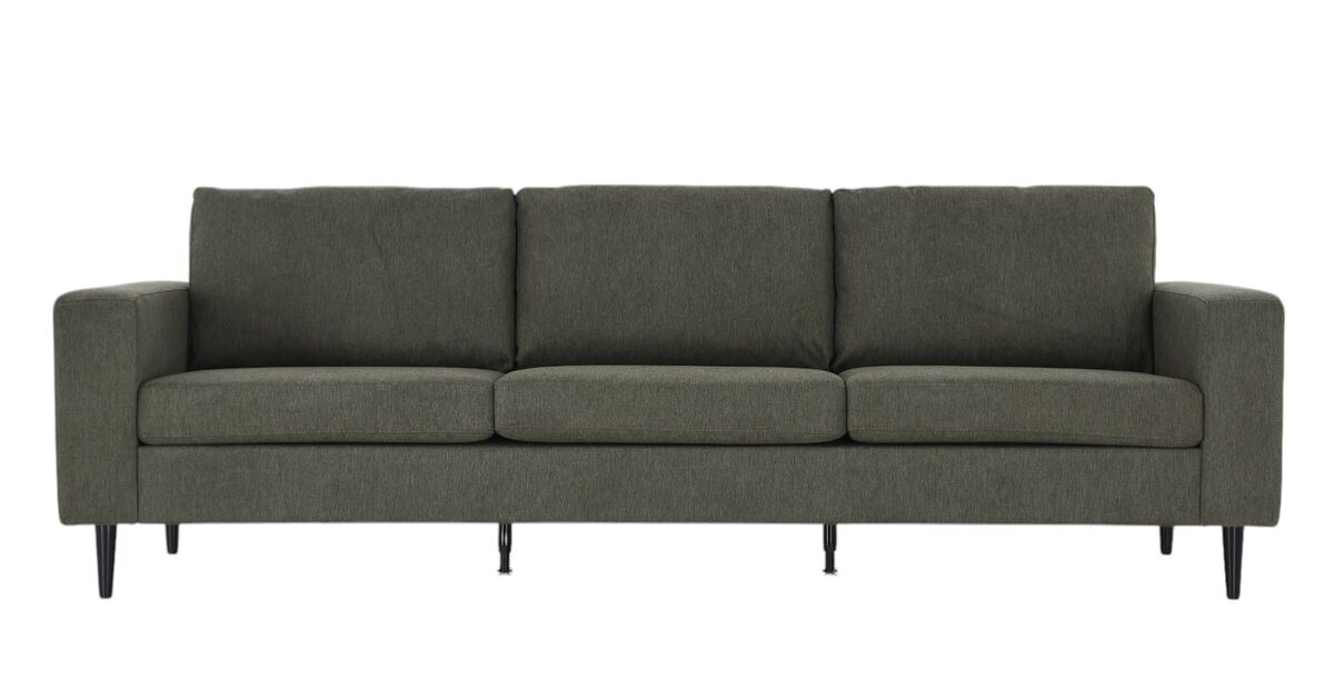 Toronto 3-istuttava sohva vihreä Verita 34, wenge-jalat