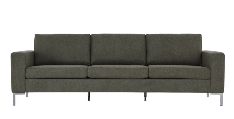 Toronto 3-istuttava sohva vihreä verita 34, jalka kromi