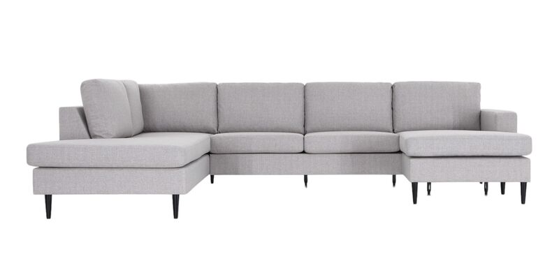 Toronto u-kulmasohva vasen, hiekka hygge 10, jalka wenge