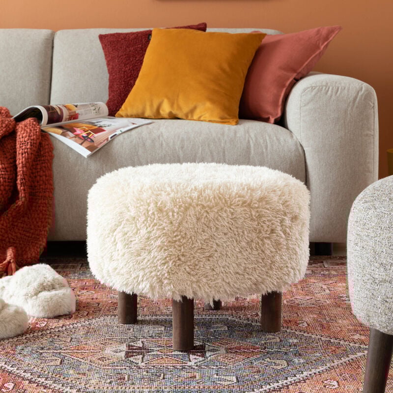 House Nordic Inverness pyöreä rahi vaaleanruskea Ø50