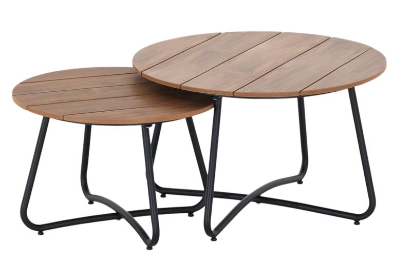 Mooda Silmu sohvapöytäsetti Ø75 cm+ Ø60 cm