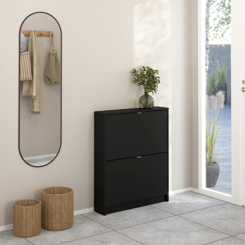 Shoes kenkäkaappi 70x16x85 cm must