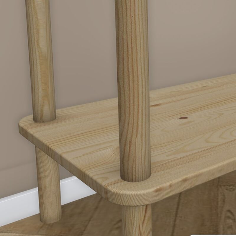 Askel hyllylevy suoralla päädyllä hiekka