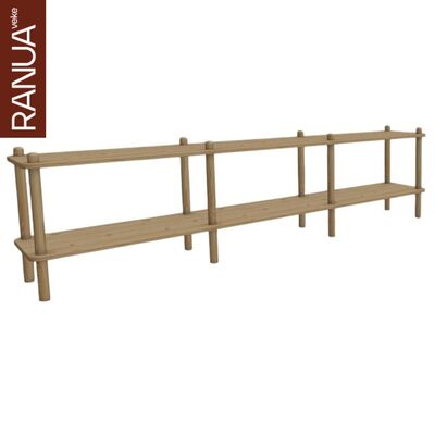 Askel korkea tv-taso 203x35x53,5 cm puuvalmis