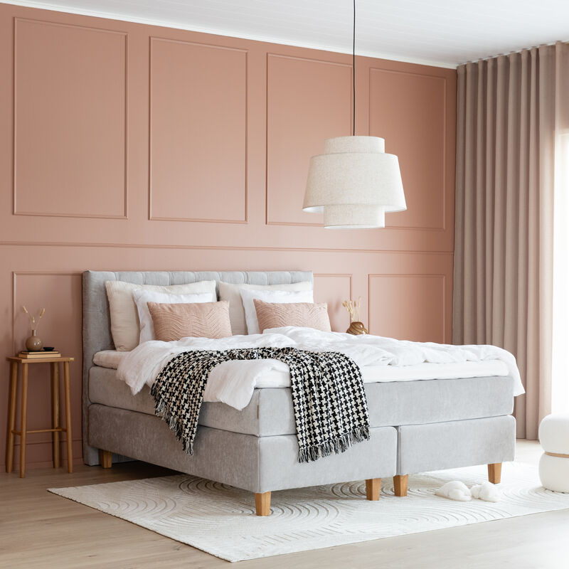 Unia Premium Jenkkisänkypaketti 180x200 Hopea, 900 stylex pp, Tammi kartio