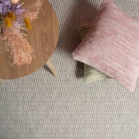 Kaarna matto 133 cm pyöreä luonnonvalkoinen