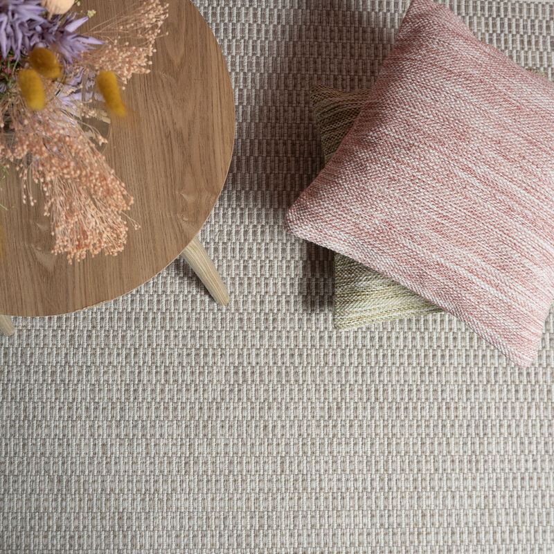 Kaarna matto luonnonvalkoinen