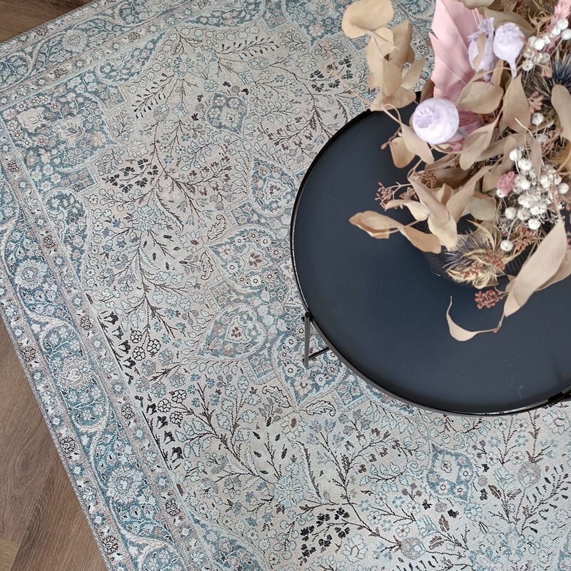 Cecilia matto beige/sininen