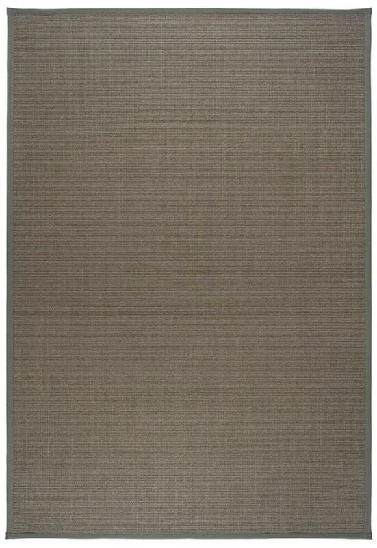 VM Carpet Sisal matto 80x150 cm harmaa, 70 mm kanttaus