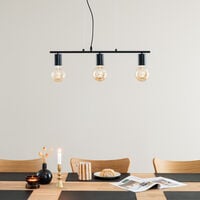 Aneta Lighting Strict 3-osainen riippuvalaisin musta