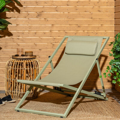 Trend aurinkotuoli musta/hiekka