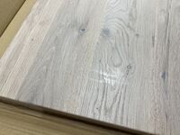 Tammi lankkupöydän kansi 170x90x3,6 cm valkolakattu tammi, asiakaspalautus