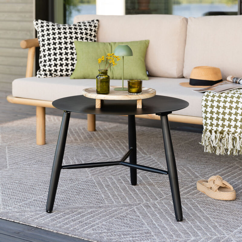 Brafab Vannes pyöreä sohvapöytä Ø60 cm musta