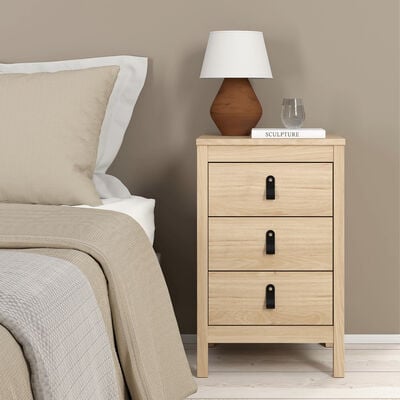 Madrid kapea lipasto 3-laatikolla musta