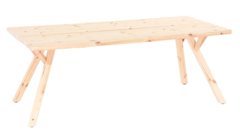 Lana lankkupöytä suoralla reunalla 200x90 cm puuvalmis