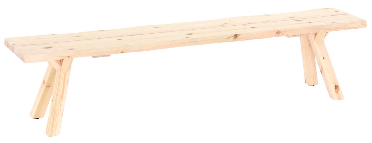 Lana terassipenkki 200 cm puuvalmis