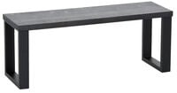 Honka terassipenkki 115x35 cm metallijalalla musta/musta