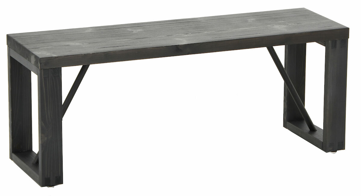 Honka terassipenkki 115x35 cm puujalalla musta