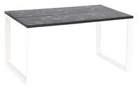 Honka terassilankkupöytä metallijaloilla 140x90 musta/valkoinen