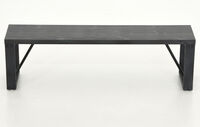 Honka penkki 155x35 cm puujalalla musta