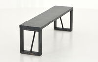 Honka penkki 155x35 cm puujalalla musta