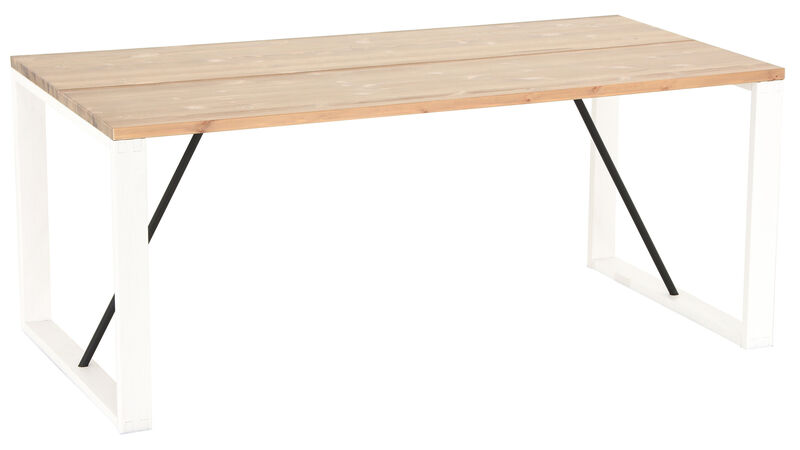 Honka lankkupöytä 180x90 antiikkipetsattu/valkoinen