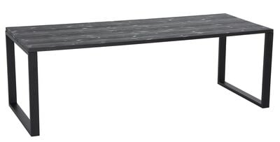 Honka terassilankkupöytä metallijaloilla 220x90 musta/musta
