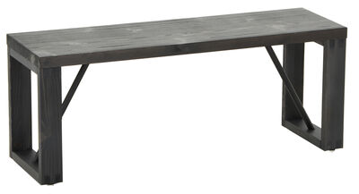 Honka terassipenkki 115x35 cm puujalalla antiikkipetsattu/musta