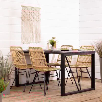 Honka terassilankkupöytä 140x90 antiikkipetsattu/valkoinen