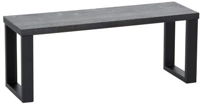Honka terassipenkki 115x35 cm metallijalalla antiikkipetsattu/musta