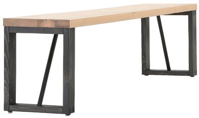Honka terassipenkki 195x35 cm puujalalla antiikkipetsattu/musta