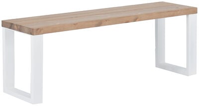 Ruska terassipenkki 35x126 cm antiikkipetsattu harjattu ja lakattu mänty/valkoin