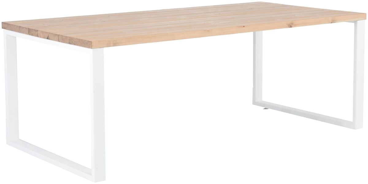 Ruska terassiruokapöytä  200x100 cm antiikkipetsattu harjattu ja lakattu mänty/v