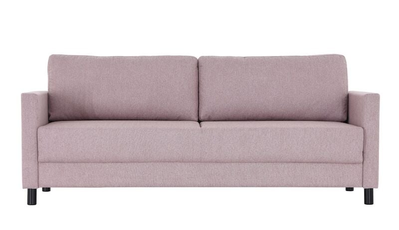 Luosto 3-istuttava vuodesohva vaaleanpunainen Grass 60