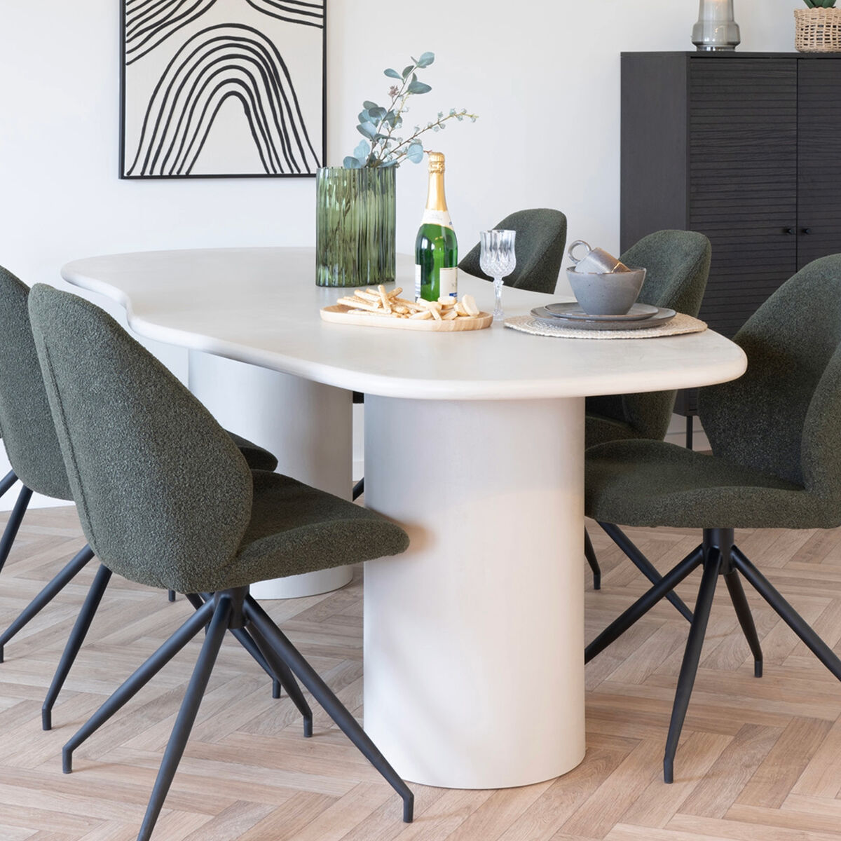 House Nordic Maranola ruokapöytä 200x96 cm vaaleanharmaa