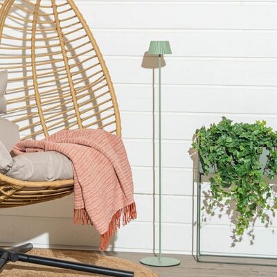 Trio Suarez ladattava LED lattiavalaisin sisä- ja ulkokäyttöön pistaasi