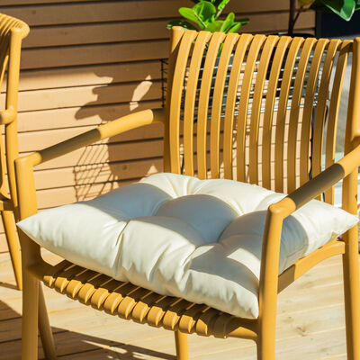 Laavu istuinpehmustesetti 2 kpl sisä-/ulkokäyttöön 45x45 cm vaalea hiekka