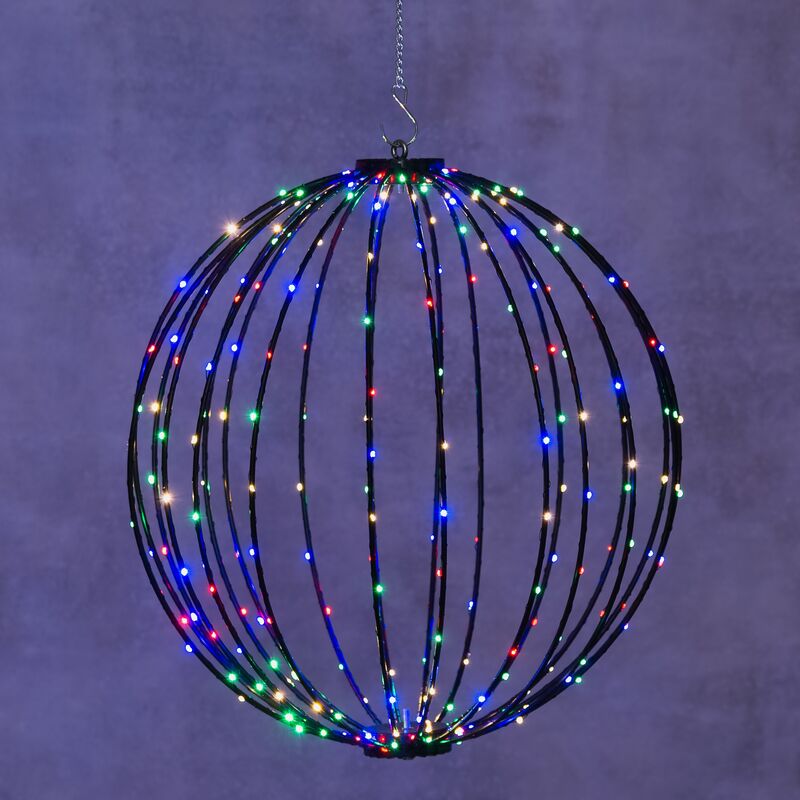 Finnlumor LED-valopallo Ø50 cm 264 lediä monivärinen