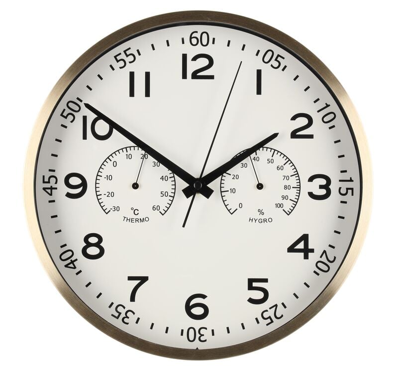 4Living Verona seinäkello Ø30 cm kulta