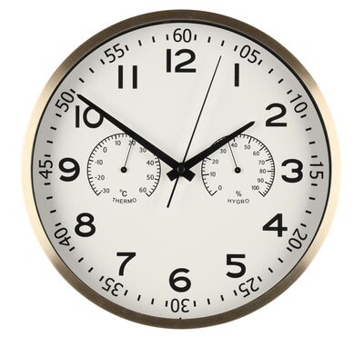 4Living Verona seinäkello Ø30 cm kulta