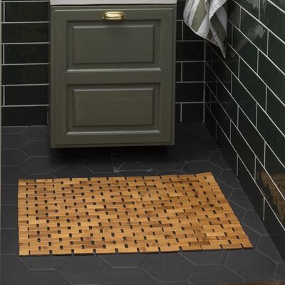 Fanni K Bambu Tile kylpyhuonematto 50x80 cm luonnonväri