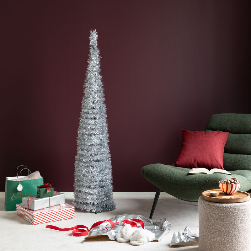 Winteria PopUp joulukuusi 155 cm hopea