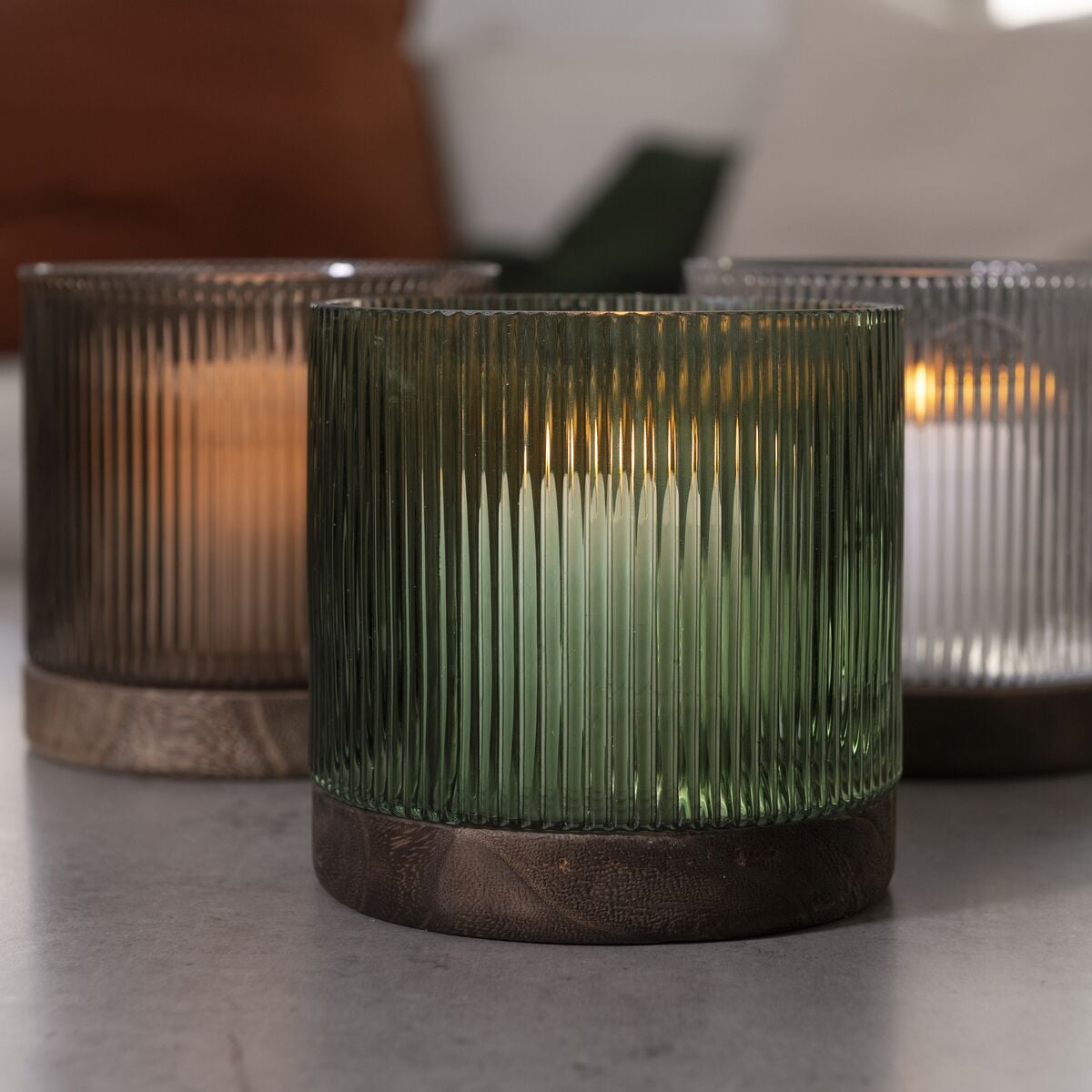 Fanni K Vekki lasilyhty 14 cm vihreä