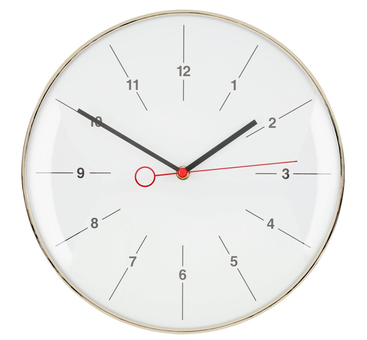 4Living Time seinäkello Ø30 cm hopea