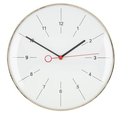 4Living Time seinäkello Ø30 cm hopea