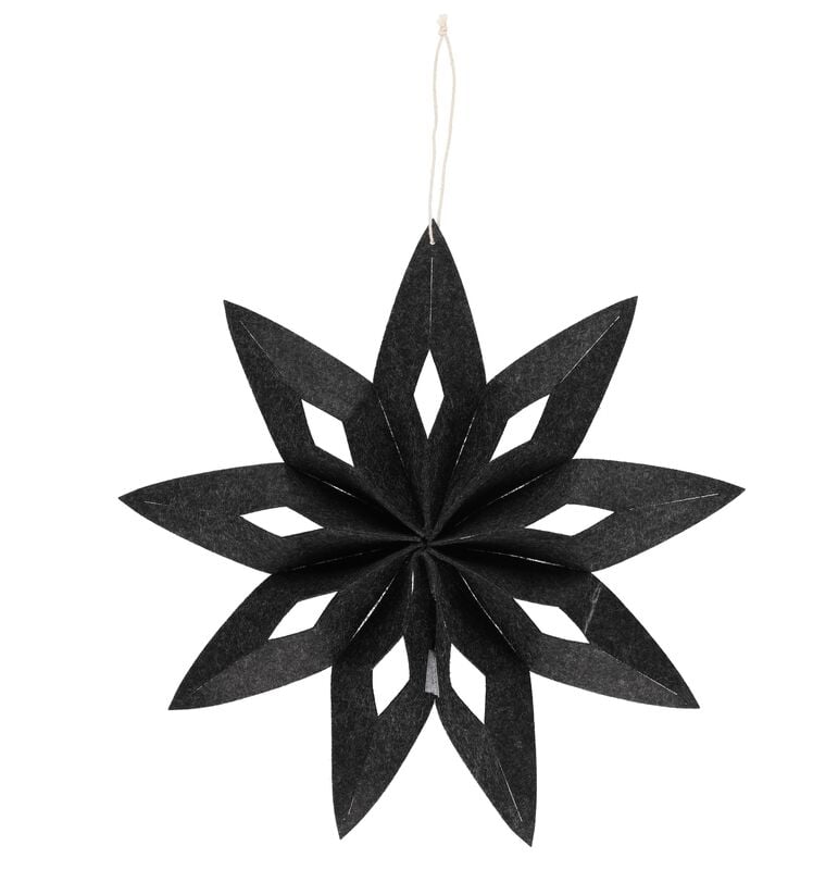 Winteria Huopatähti 32 cm tummanharmaa