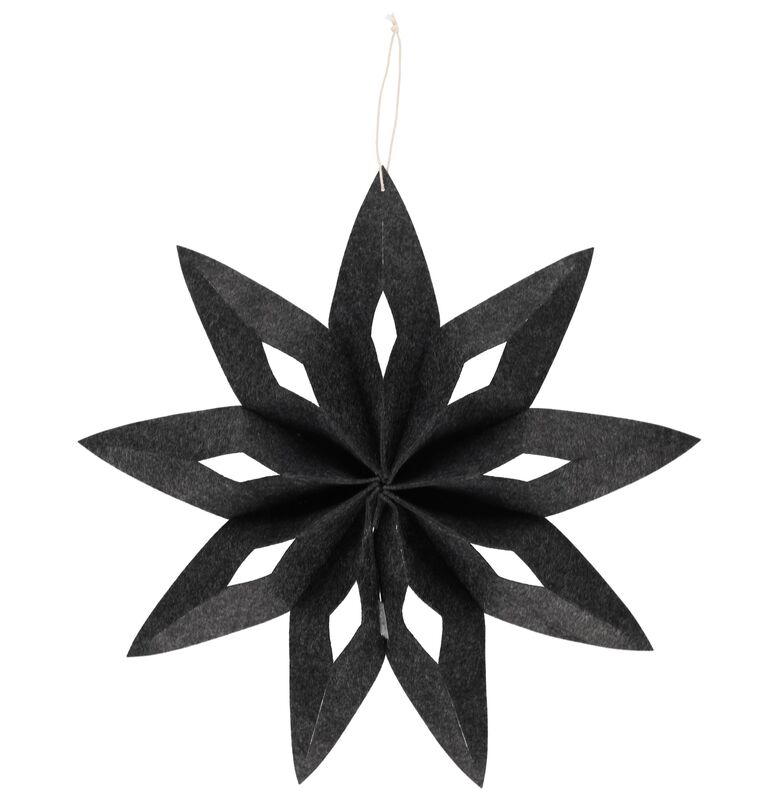 Winteria Huopatähti 50 cm tummanharmaa